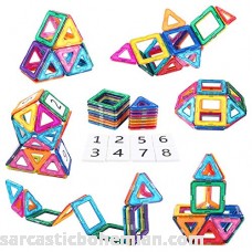 AMOSTING Magnetic Building Blocks Present Package Toy Tiles Bricks Kit 24rainboat B01KFJERTU